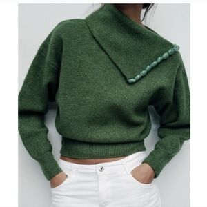 Zara Green Women's Sweater